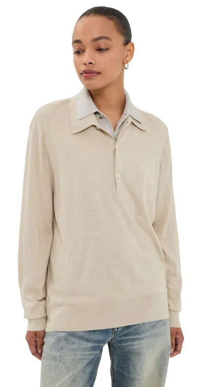 Acne Studios Koyat Sweater Beige/grey In Gray