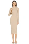 Acne Studios Kred Thin Rib Dress In White