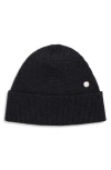 Acne Studios Krivi Wool-blend Rib-knit Beanie In Black