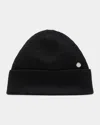 Acne Studios Krivi Wool-blend Rib-knit Beanie In Black