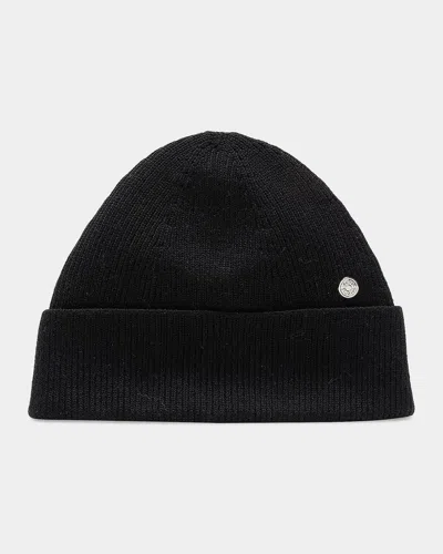 Acne Studios Krivi Wool-blend Rib-knit Beanie In Black