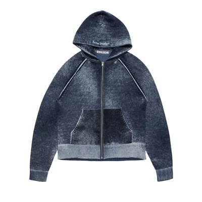Pre-owned Acne Studios Kupiter Cashmere Knitted Hoodie 'navy Blue' | Men's Size M