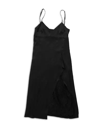 Acne Studios Lace Inset Dress In Black