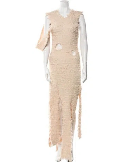 Pre-owned Acne Studios Lace Pattern Long Dress W/ Tags In Pink