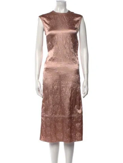 Pre-owned Acne Studios Lace Pattern Midi Length Dress