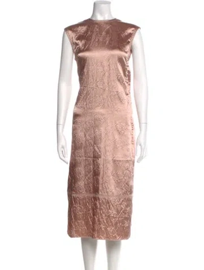 Pre-owned Acne Studios Lace Pattern Midi Length Dress