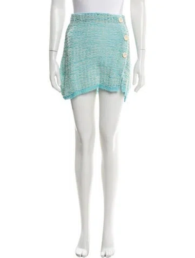 Pre-owned Acne Studios Lace Pattern Mini Skirt W/ Tags In Multi