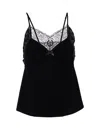 Acne Studios Lace Strap Blouse Woman Black In Black