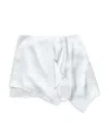 Acne Studios Ruffled Satin Skirt In White