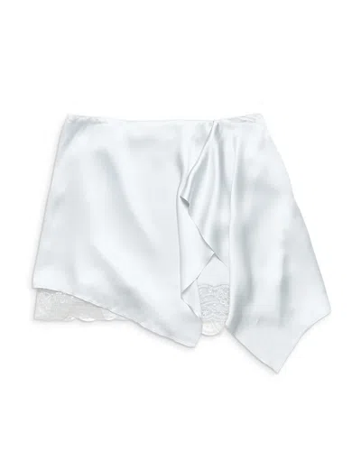 Acne Studios Lace Trim Skirt In White