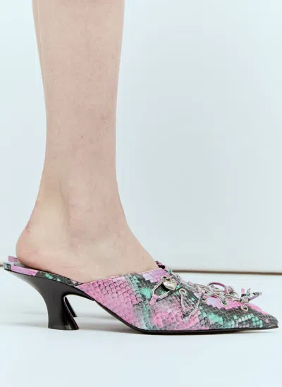 ACNE STUDIOS LACE-UP HEELED MULES