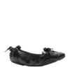 Acne Studios Lace-up Leather Ballet Flats In Black