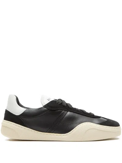 Acne Studios Lace-up Panelled Sneakers In Black
