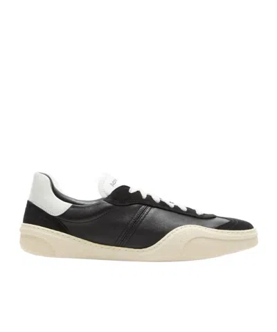 Acne Studios Lace-up Panelled Sneakers In Black