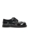 Acne Studios Studs-embelishment Leather Derby Shoes In Black
