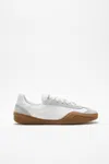 Acne Studios Nappa And Suede Leather Sneakers In In White,brown