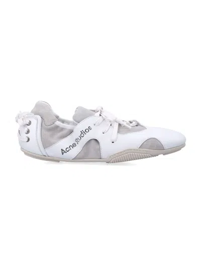 Acne Studios Lambskin Leather Sneaker In White