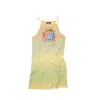 Acne Studios Ladies Yellow Brown Screen Print Dress In Yellow/brown