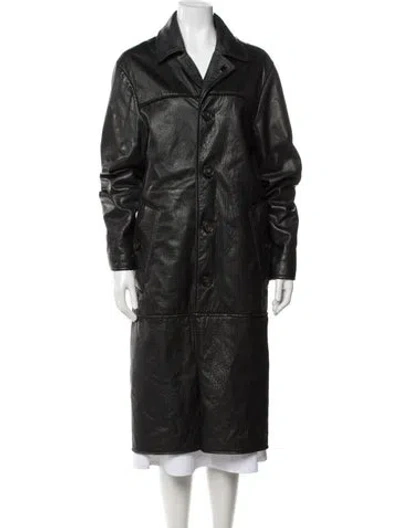 Pre-owned Acne Studios Lamb Leather Coat In Black