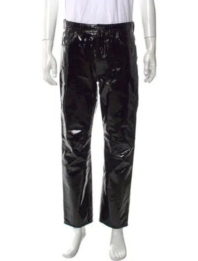 Pre-owned Acne Studios Lamb Leather Pants In Black