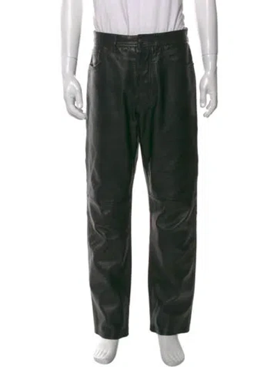 Pre-owned Acne Studios Lamb Leather Pants In Green