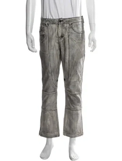 Pre-owned Acne Studios Lamb Leather Pants In Grey