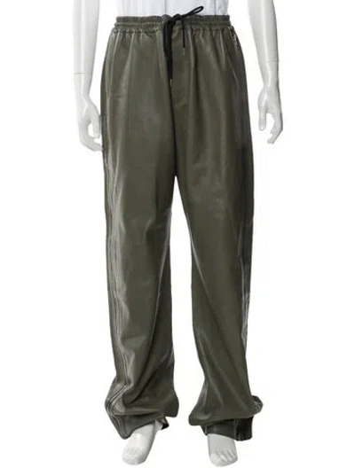 Pre-owned Acne Studios Lamb Leather Ski Pants W/ Tags In Green