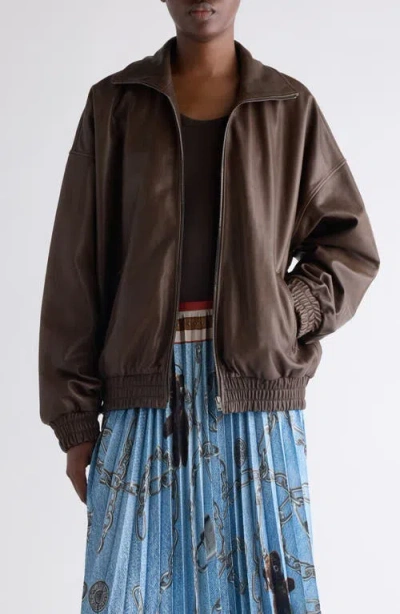 ACNE STUDIOS ACNE STUDIOS LAMBSKIN LEATHER BLOUSON JACKET