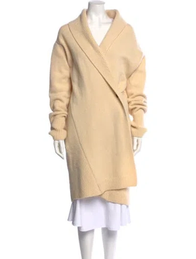 Pre-owned Acne Studios Lambswool Cowl Neck Sweater In Neutral