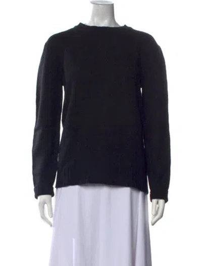 Pre-owned Acne Studios Lambswool Crew Neck Sweater In Blue
