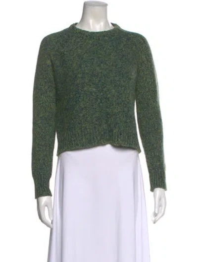 Pre-owned Acne Studios Lambswool Crew Neck Sweater In Green