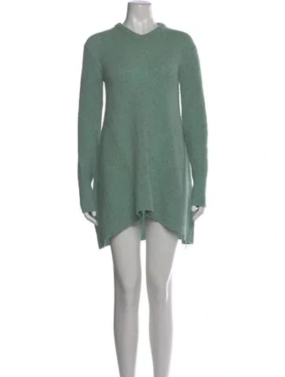 Pre-owned Acne Studios Lambswool Mini Dress In Green