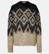 Acne Studios Kinai Tinsel Knit Sweater In Multi