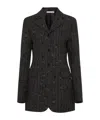 Acne Studios Lapel Long-sleeved Suit Coat In Black