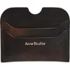 Acne Studios Large Elmas Aged Leather Card Holder In Brown