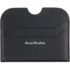Acne Studios Large Elmas Leather Card Holder In Black