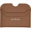 Acne Studios Large Elmas Leather Card Holder In Brown