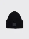 Acne Studios Large Face Beanie In Black