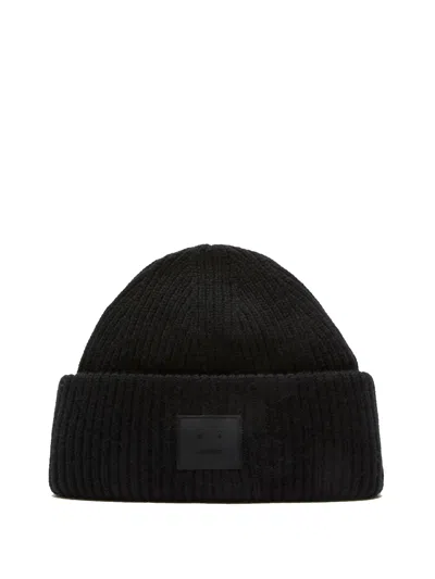 Acne Studios Fa Ux Hats000255 Accessories In Black