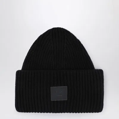 ACNE STUDIOS ACNE STUDIOS LARGE FACE LOGO BEANIE