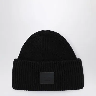 ACNE STUDIOS ACNE STUDIOS LARGE FACE LOGO BEANIE