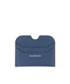Acne Studios Large Grain Card Holder In Blue