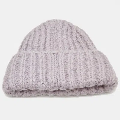 Pre-owned Acne Studios Lavender Bay Chunky Hat Paw Beanie One Size