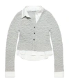 Acne Studios Layered Cardigan In White