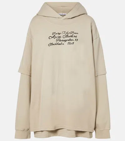 ACNE STUDIOS LAYERED COTTON SWEATSHIRT