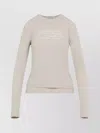 Acne Studios Embroidered Layered Long-sleeved T-shirt In Neutral