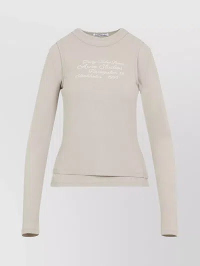ACNE STUDIOS LAYERED CREW NECK LONG SLEEVE TOP