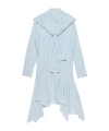 Acne Studios Striped Midi Dress In White