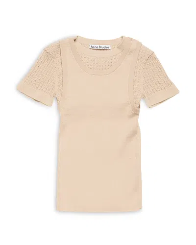 ACNE STUDIOS LAYERED KNIT TOP