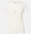 Acne Studios Layered Logo Cotton-blend T-shirt In White